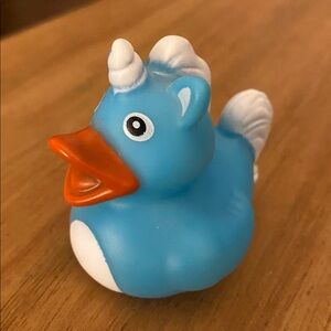 Rubber Duck Bath Toy UNICORN Sunny Days Jeep Ducked Decor Car Home Office Blue